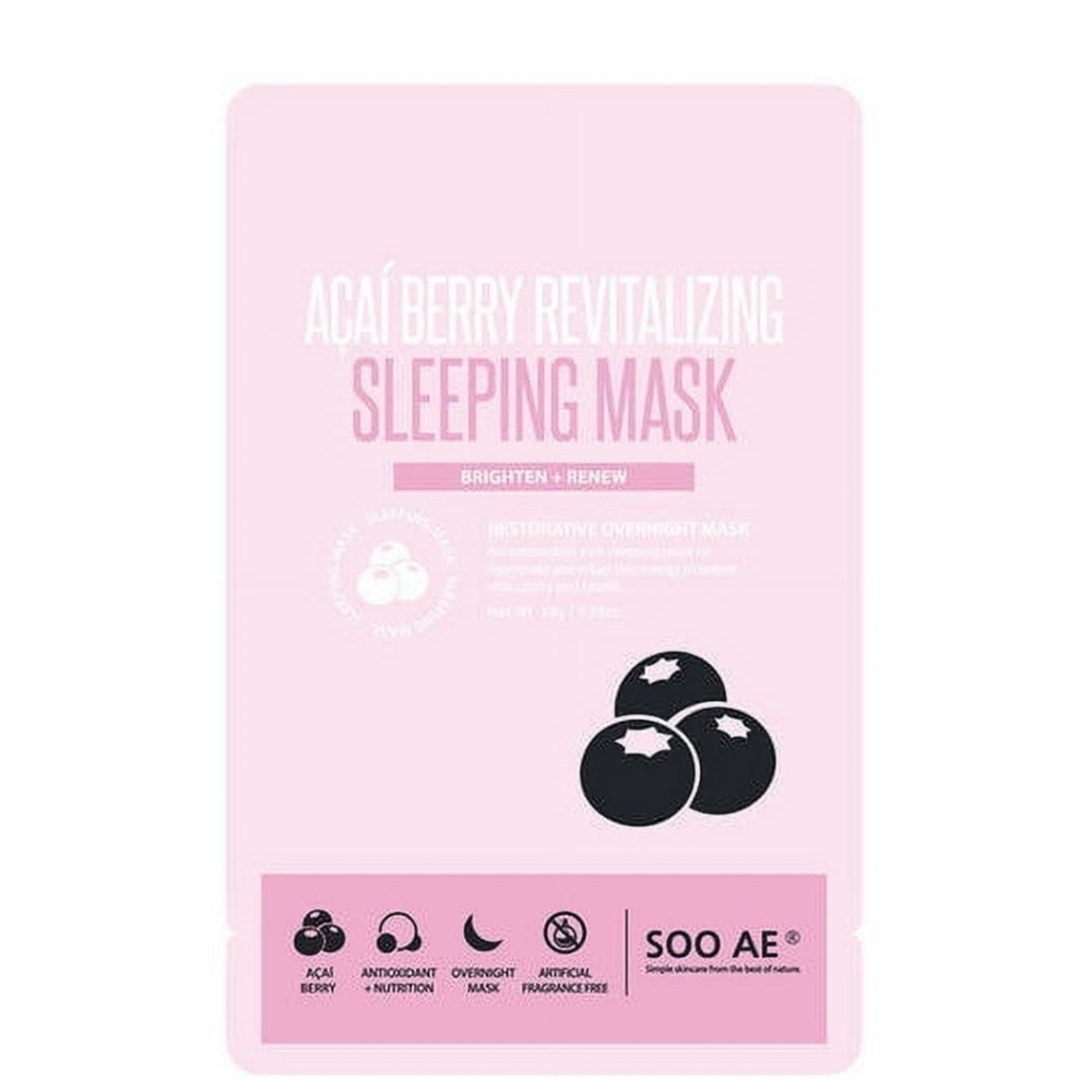 Soo Ae Acai Berry Revitalizing Sleeping Mask, .35 oz 12 pack